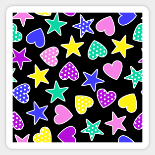 stars and hearts Sticker